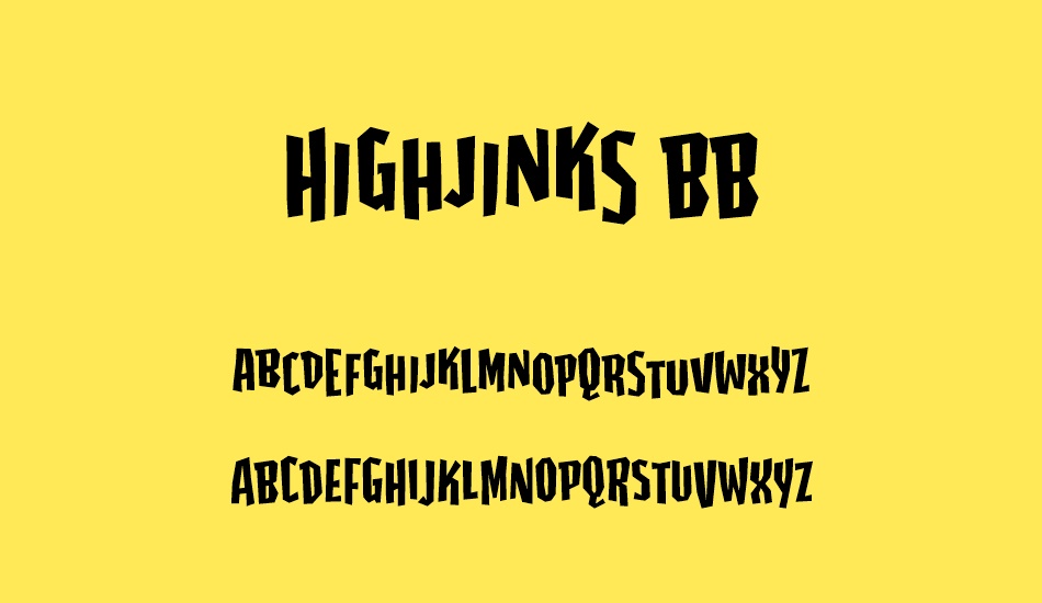 Highjinks BB font