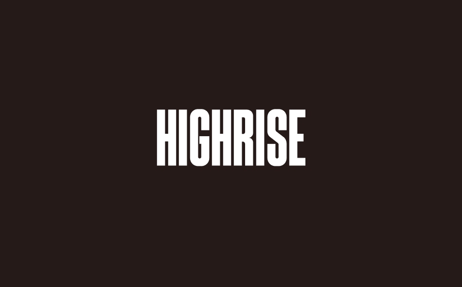 Highrise font big