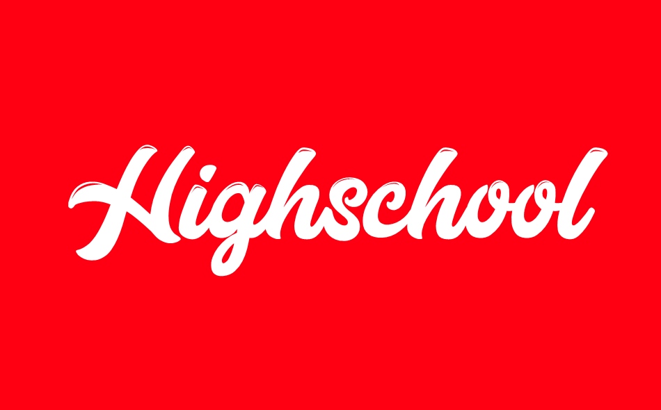 Highschool font big