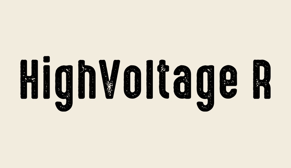 highvoltage-rough font big