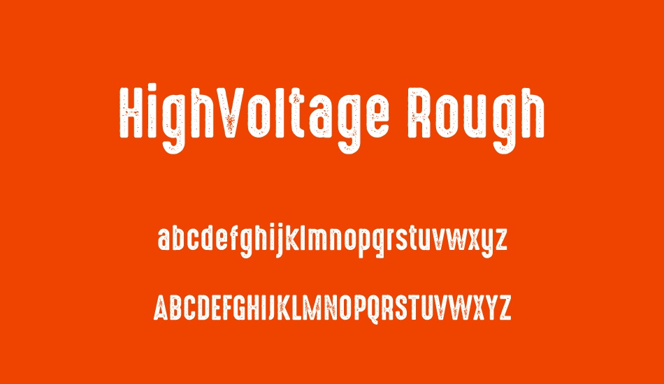 highvoltage-rough font
