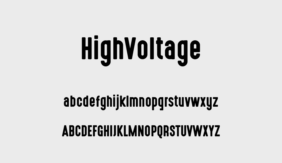 HighVoltage font