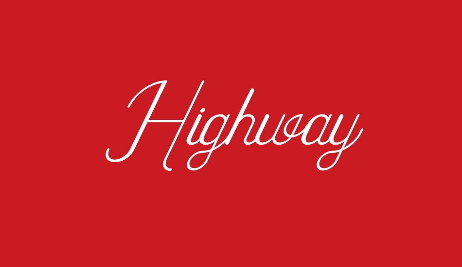 Highway font big