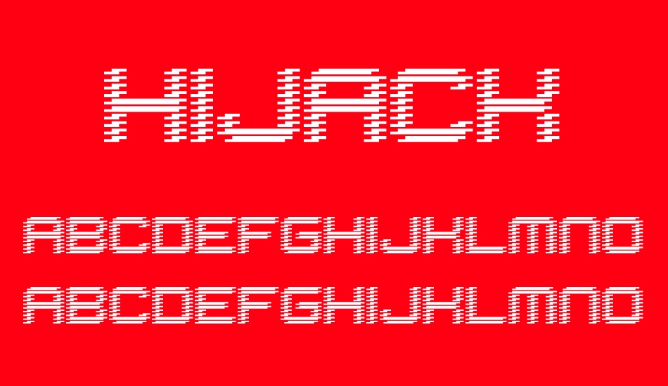 Hijack font