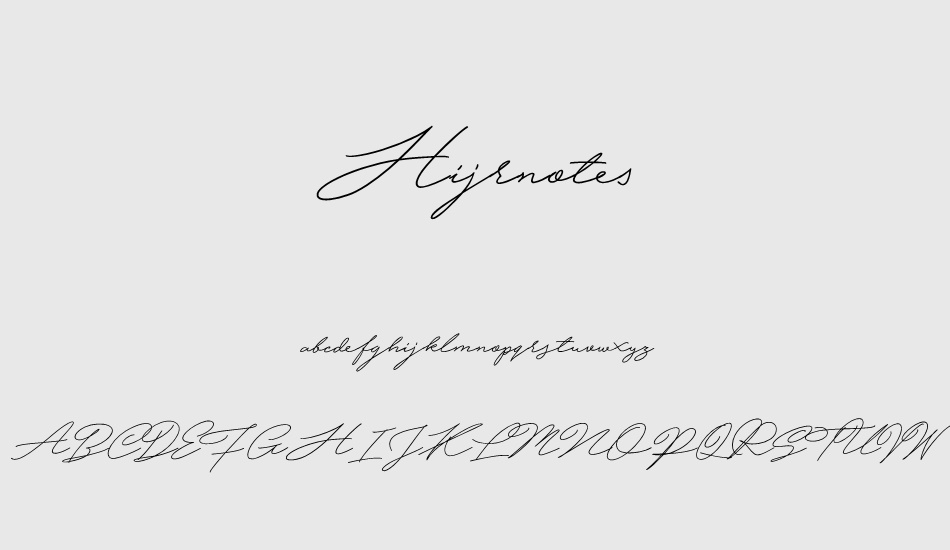 hijrnotes-personal-use-only font