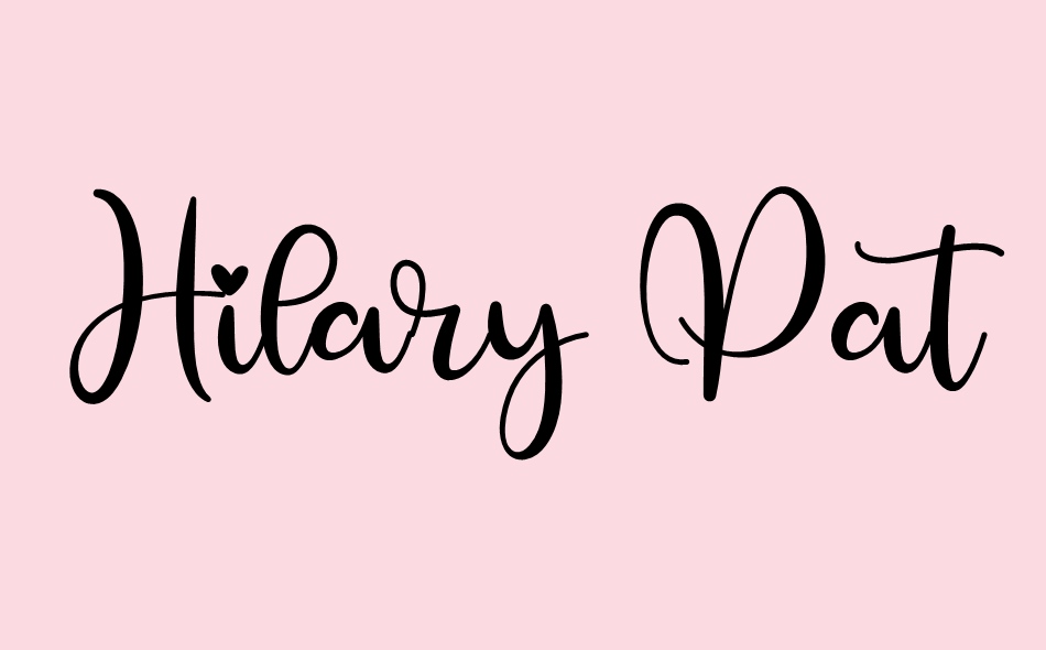 Hilary Patricia font big