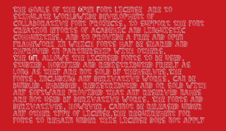 hildeCAPS font 1