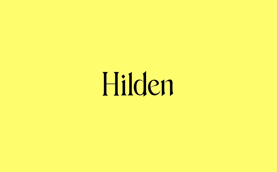 Hilden font big