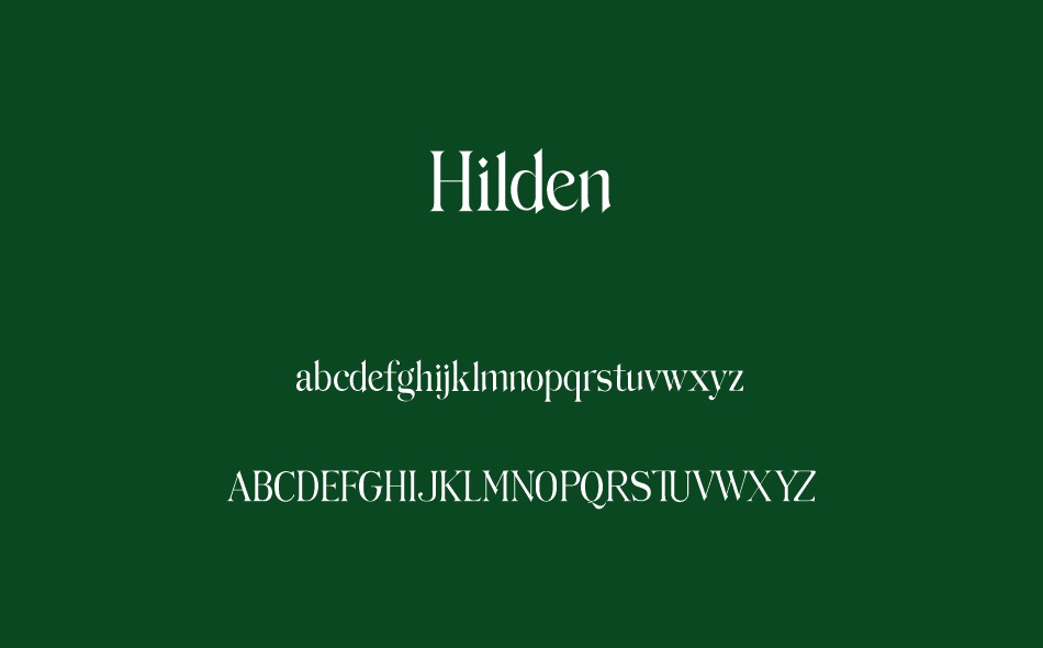 Hilden font