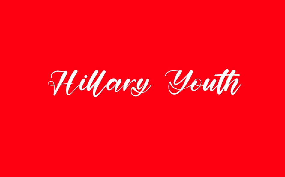 Hillary Youth font big