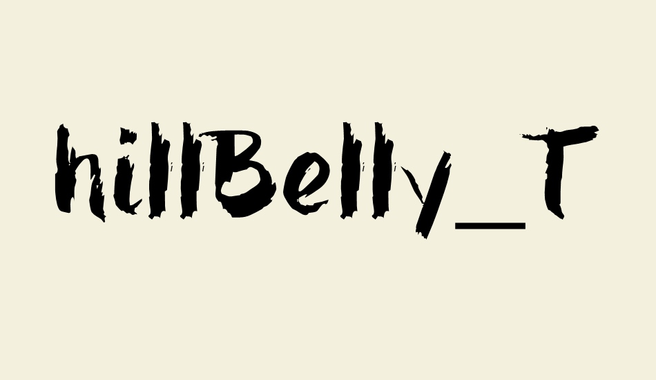 hillBelly_TRIAL font big