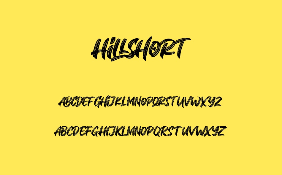 Hillshort font