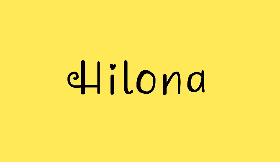 Hilona font big