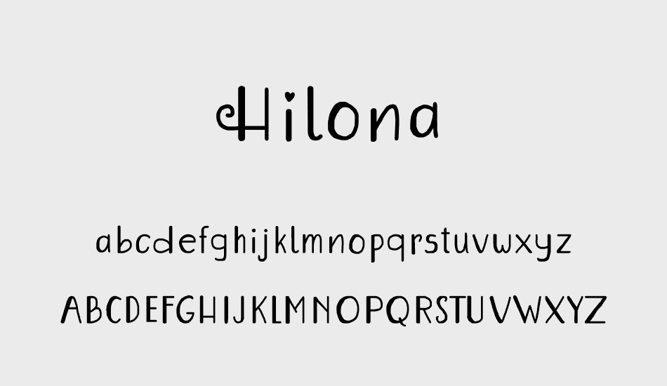 Hilona font