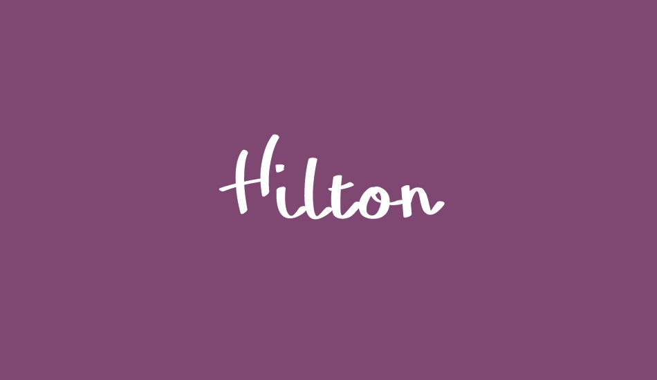 Hilton font big