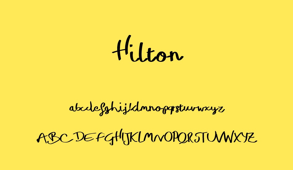 Hilton font