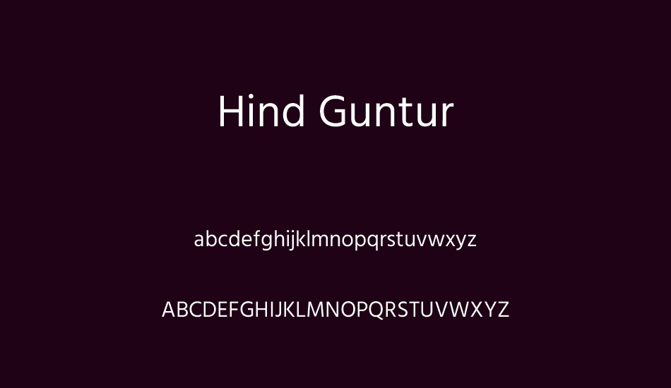 hind-guntur font
