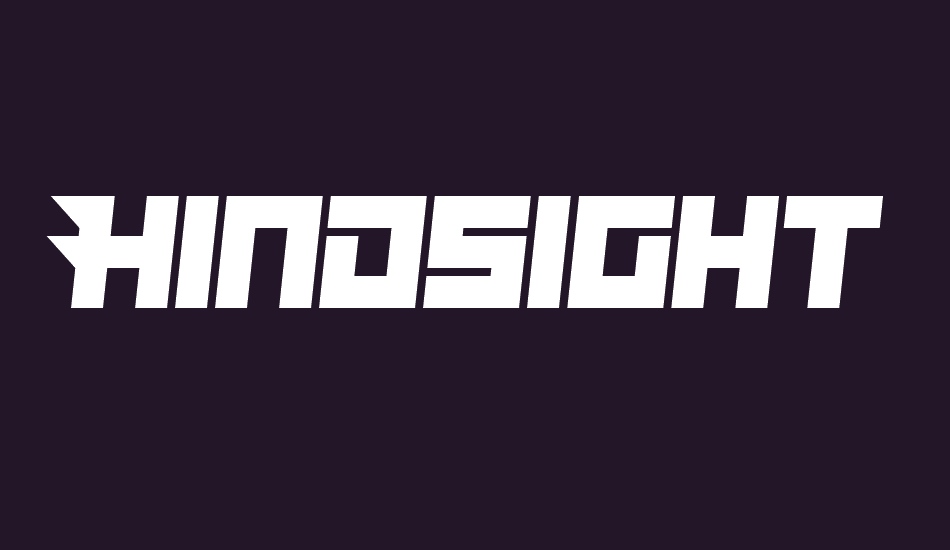 Hindsight 2020 font big