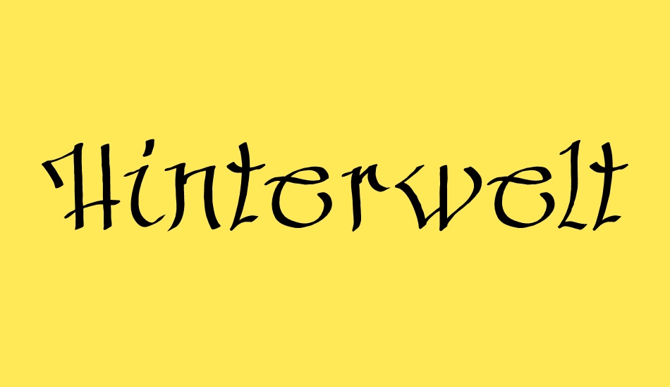 hinterwelt font big