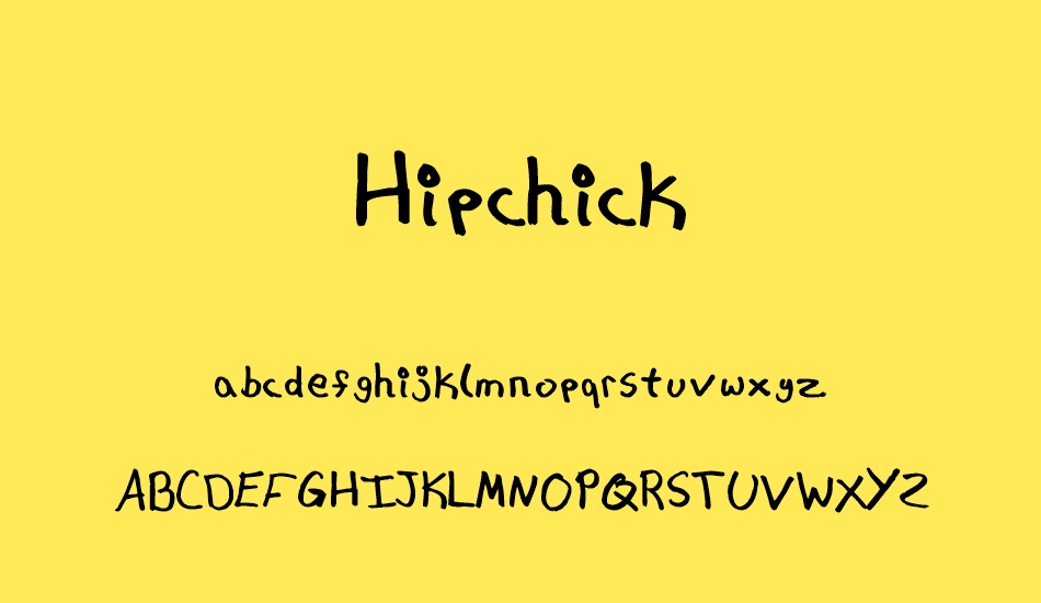 Hipchick font