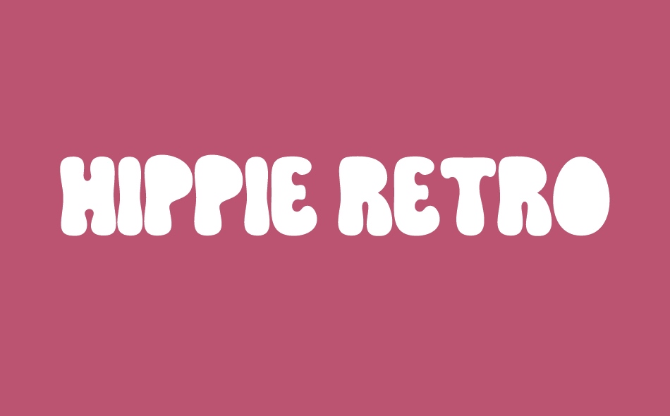 Hippie Retro font big