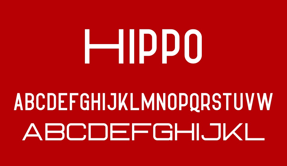 Hippo font