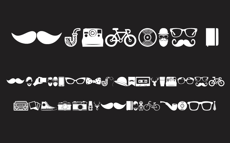 Hipster Icons font