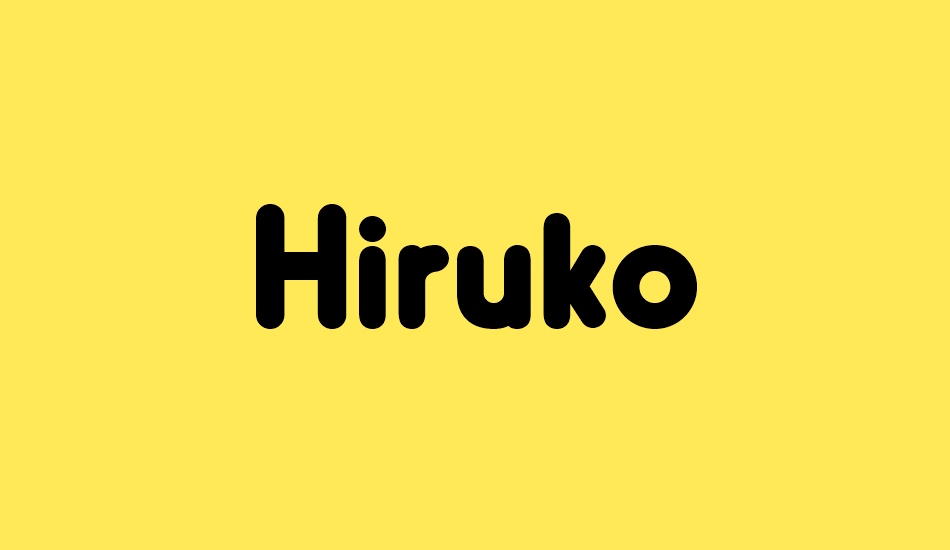 Hiruko font big