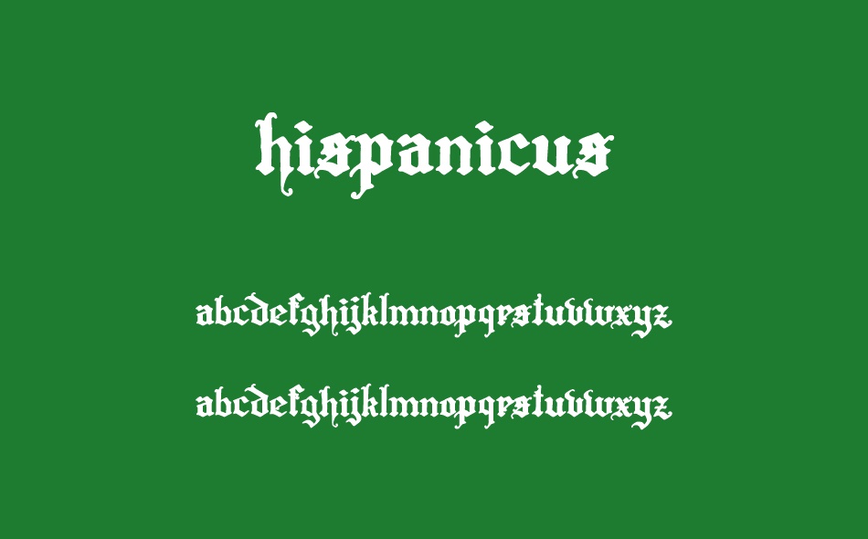 Hispanicus font