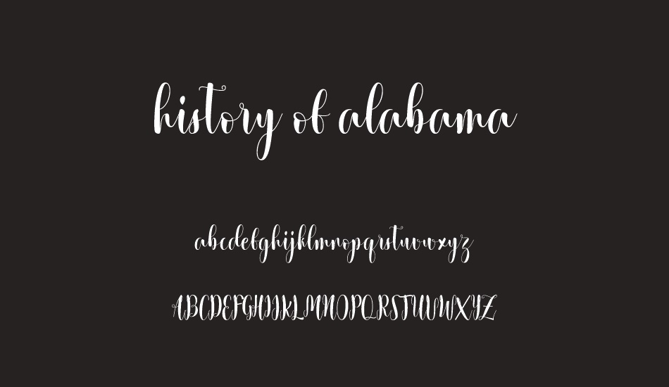 history of alabama font