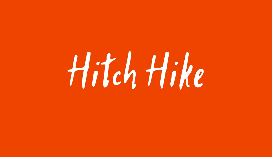 Hitch Hike font big