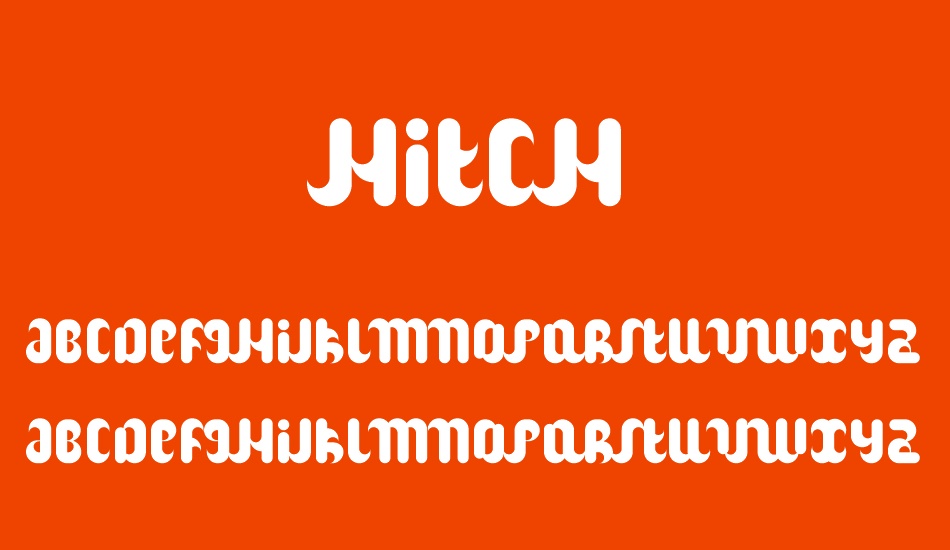Hitch font