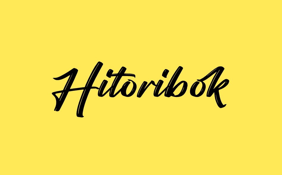 Hitoribok font big