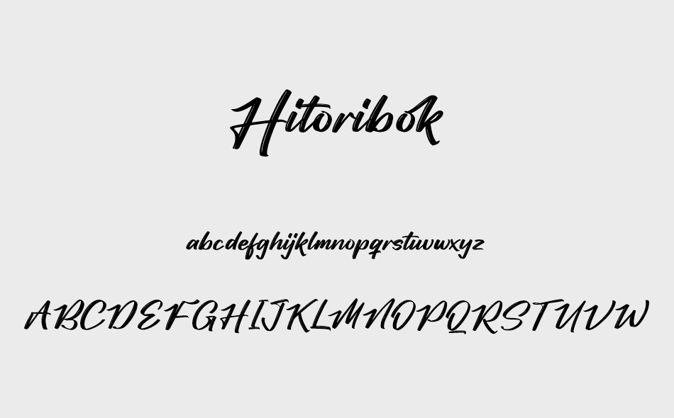 Hitoribok font