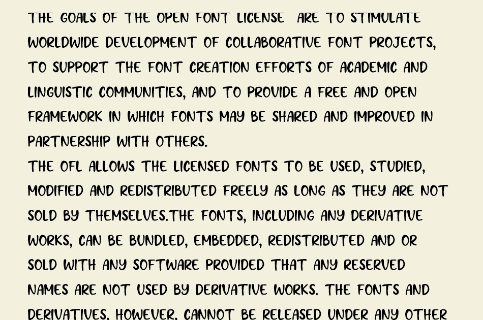 Hoecake font 1