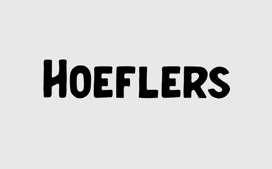 Hoeflers font big