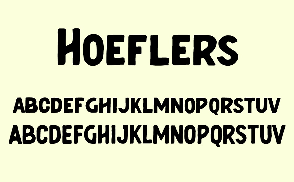 Hoeflers font