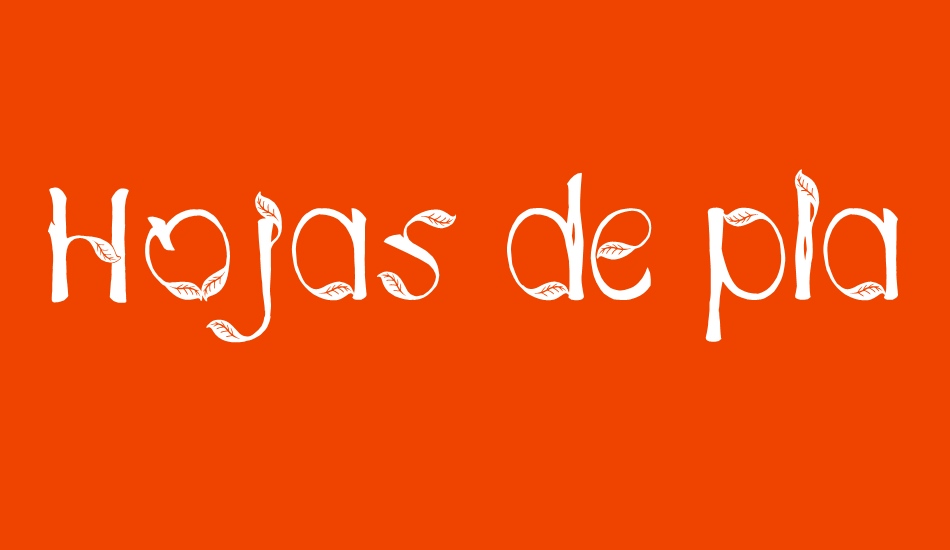 Hojas de plata font big