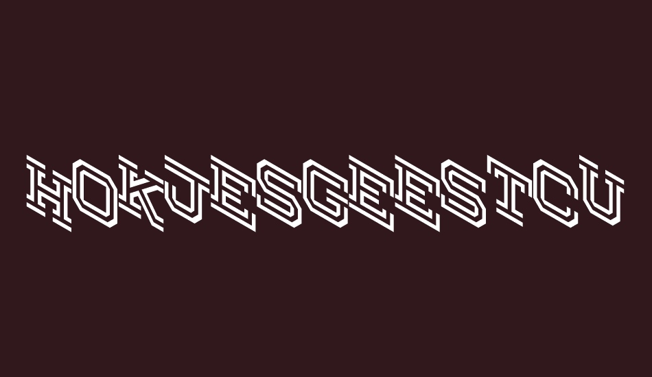 Hokjesgeestcube font big