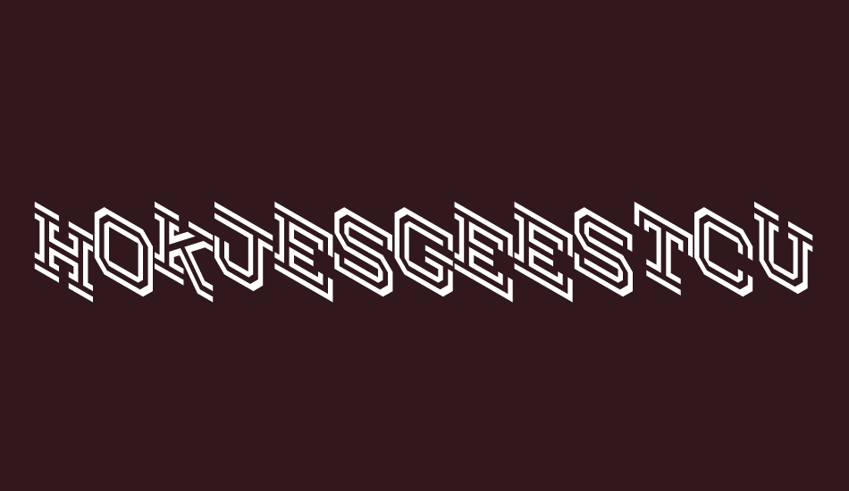 Hokjesgeestcube font big