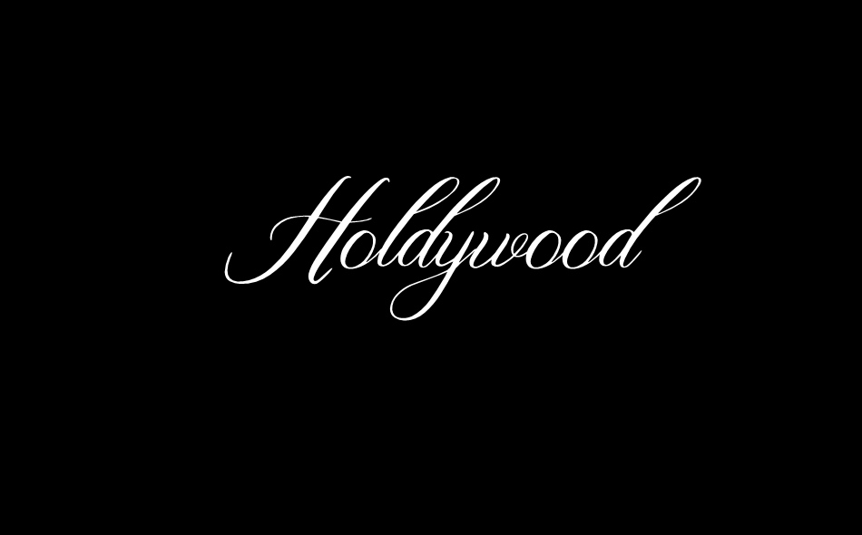 Holdywood font big