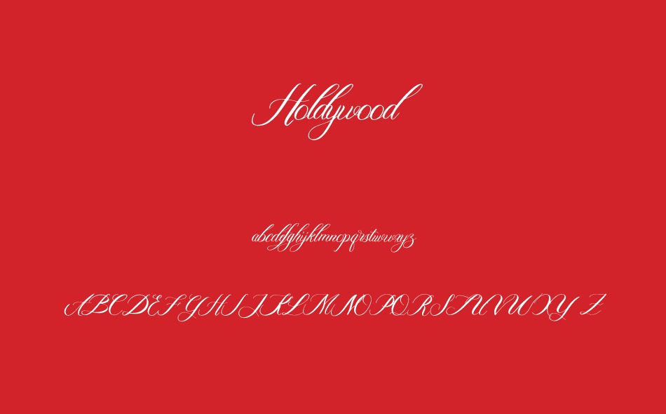 Holdywood font