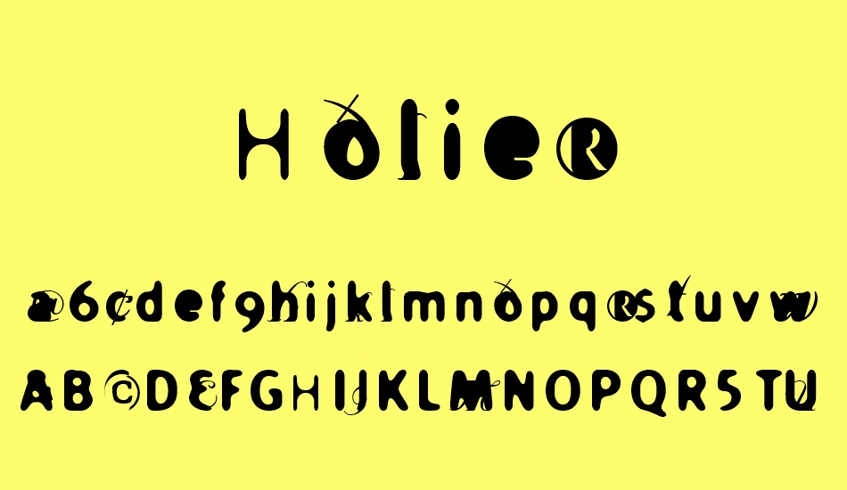 Holier font