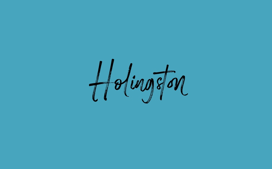 Holingston font big