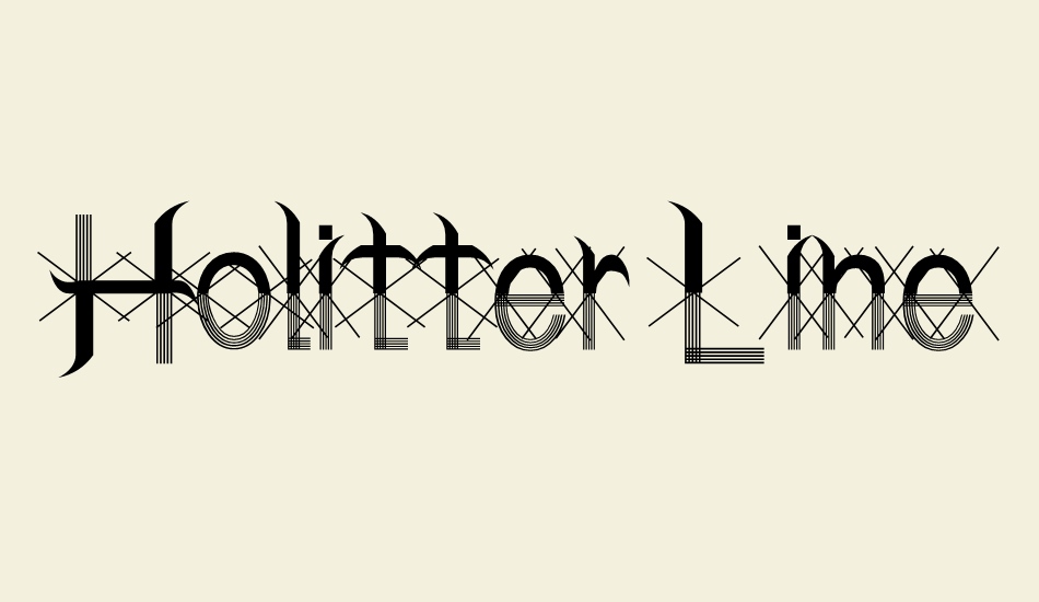 Holitter Lines font big