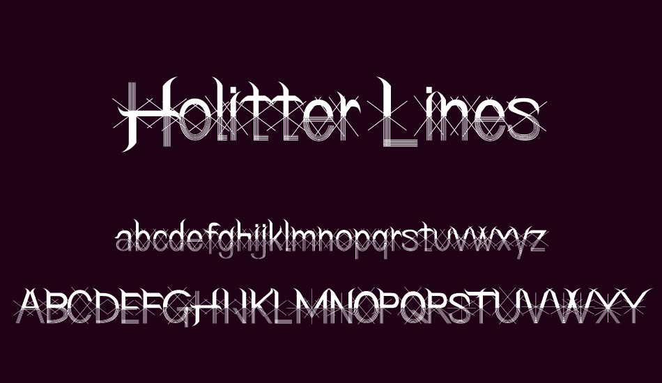 Holitter Lines font