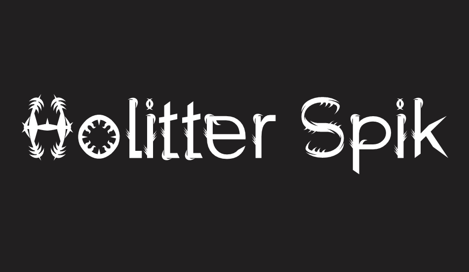 Holitter Spike font big