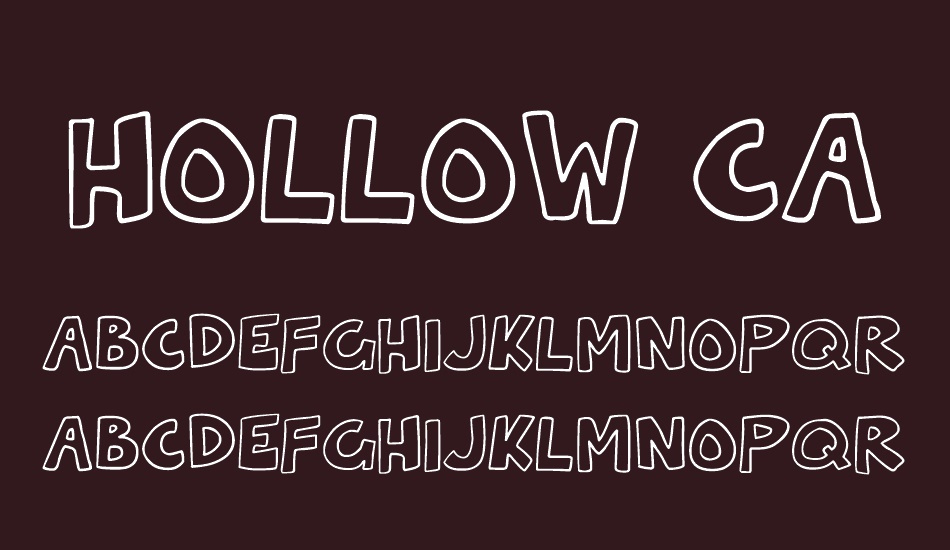 Hollow Cartoonlings font