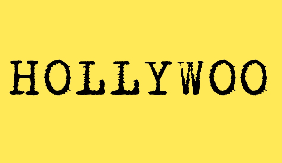 HOLLYWOOD STARFIRE font big