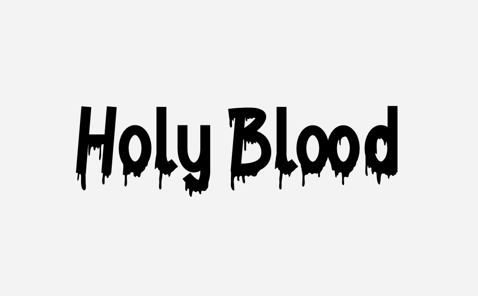 Holy Blood font big